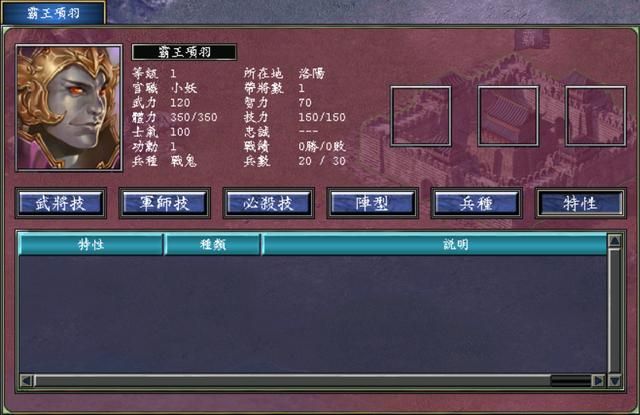 三国群英传7霸王再临剧本：项羽麾下将领盘点