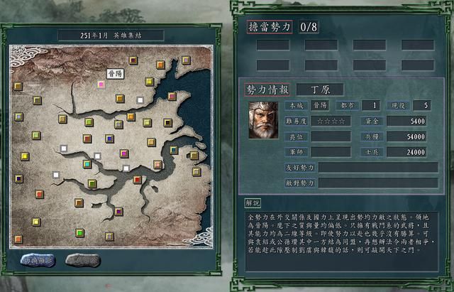 三国志11英雄集结剧本全势力评测合集01（D级势力评价一览上）