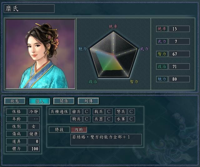 三国志11全特技测评完结23（内助特技触发条件及评级一览）
