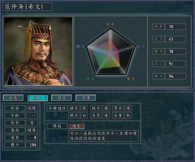 三国志11修改器sire2.0d全特技评测6（循吏特技调整内容）