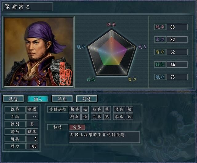 三国志11修改器sire2.0d全特技评测3（游侠特技调整内容）