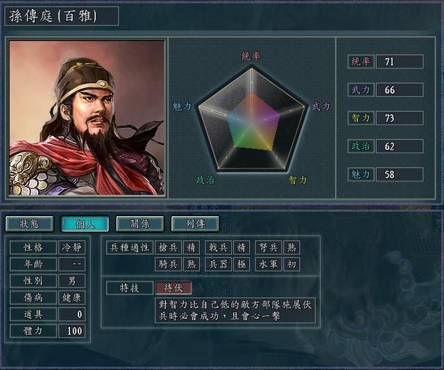 三国志11修改器sire2.0d全特技评测3（游侠特技调整内容）