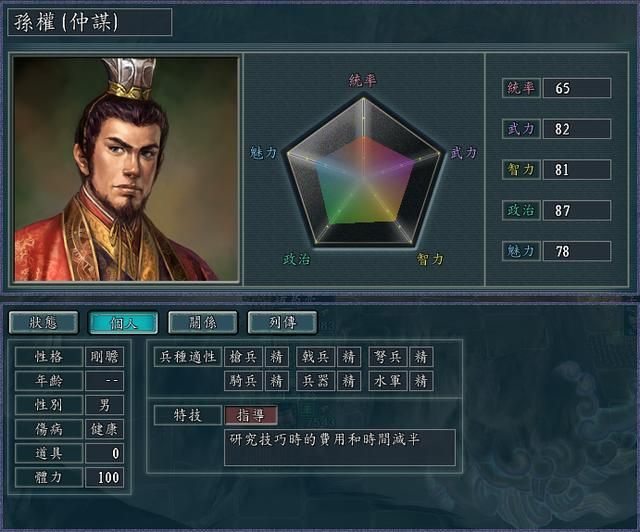 三国志11修改器sire2.0d全特技评测4（后勤特技调整内容）