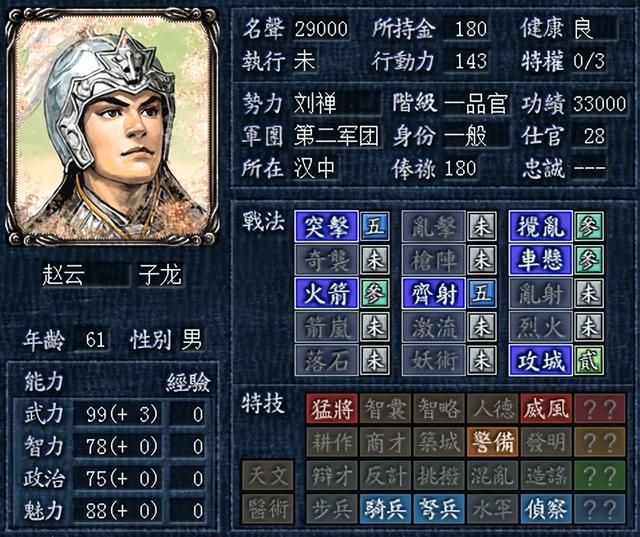 三国志8蜀国五虎上将都是何时登场的（五虎上将优缺点详解）