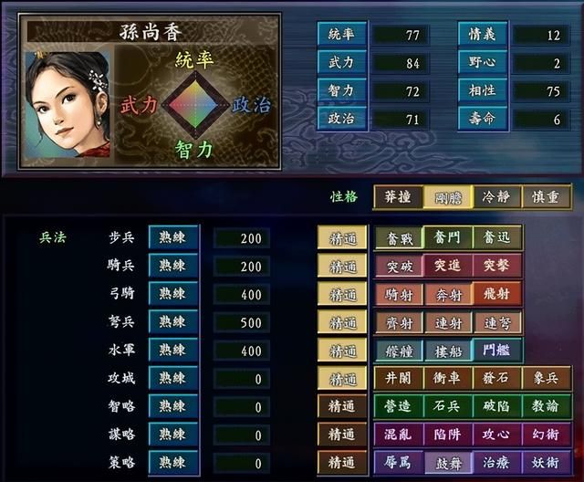 三国志9中最强的女将领有谁（五大最强女性武将详细介绍）