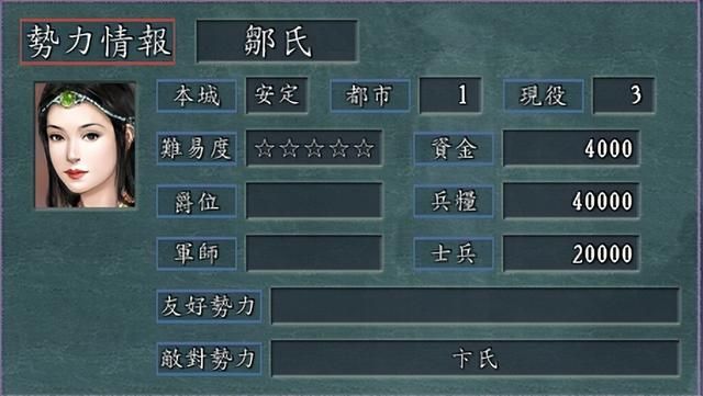 三国志11女流之战谁最难开局（五星难度势力排行TOP5）