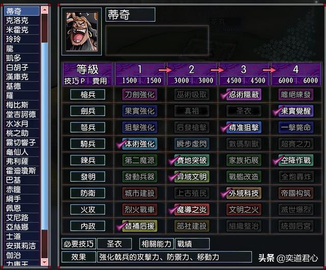 三国志11漫舞春秋黑胡子阵营有哪些武将（黑胡子蒂奇全武将一览）