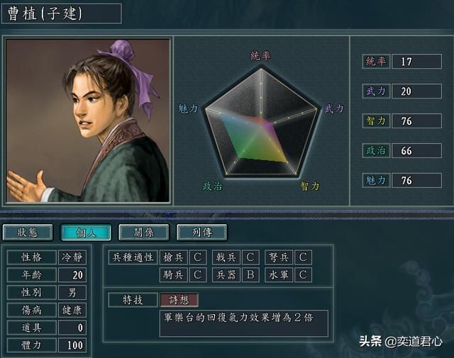 帝王之路曹植英雄怎么样（曹植属性战法英雄羁绊介绍）