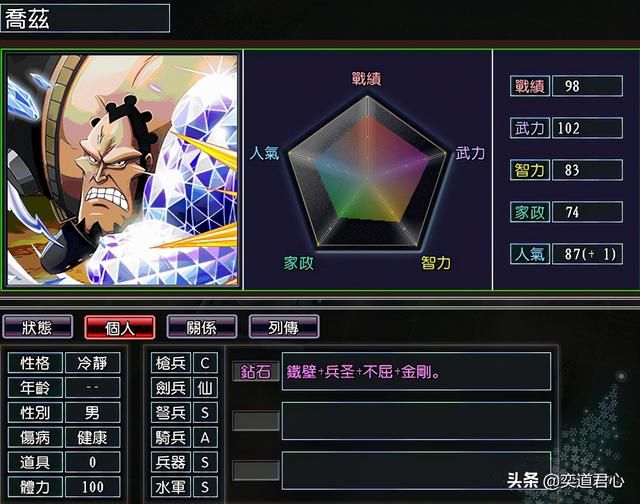 三国志11漫舞春秋白胡子阵营有哪些武将（白胡子全武将一览）