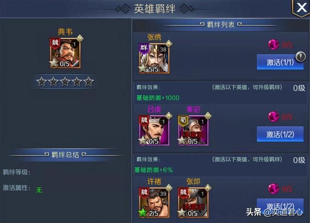 帝王之路典韦英雄怎么样（典韦属性战法英雄羁绊介绍）