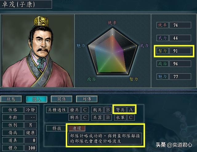 三国志11连环特技武将有哪些（各MOD九大连环武将盘点）
