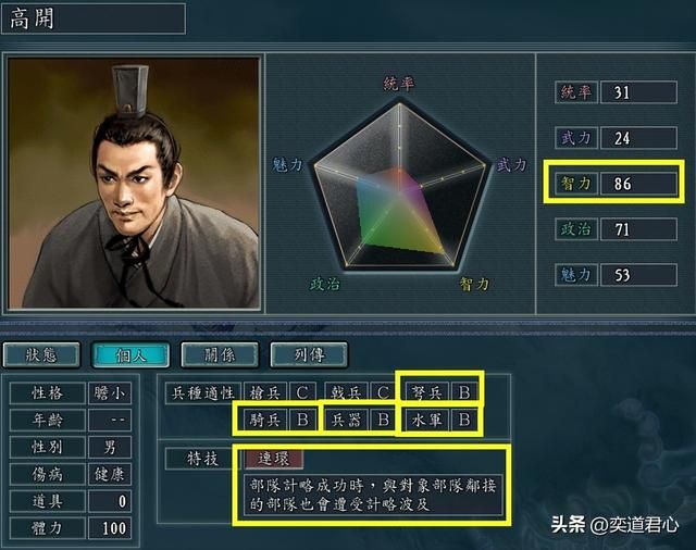 三国志11连环特技武将有哪些（各MOD九大连环武将盘点）