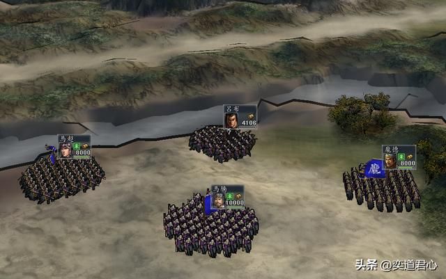 三国志11三英战吕布趣味玩法分享（各势力三英单挑吕布结果）