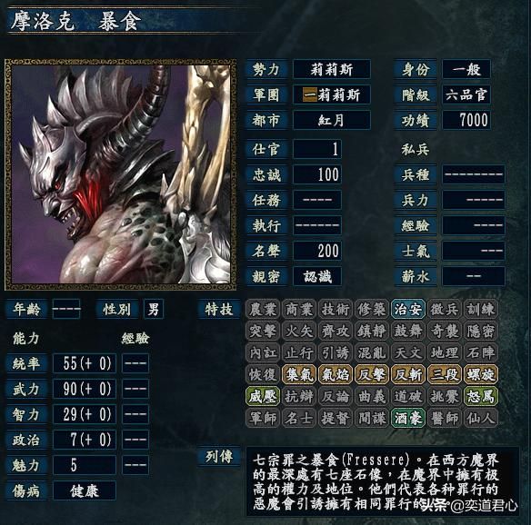 三国志10至尊释厄莉莉斯势力怎么样（莉莉斯七宗罪阵营武将介绍）