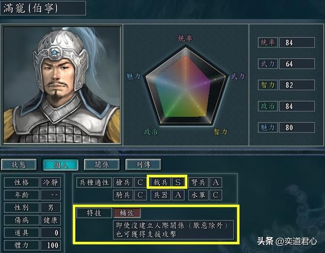 三国志11有哪些S级兵种冷门将领（被颜值耽误的六个S级兵种将领）