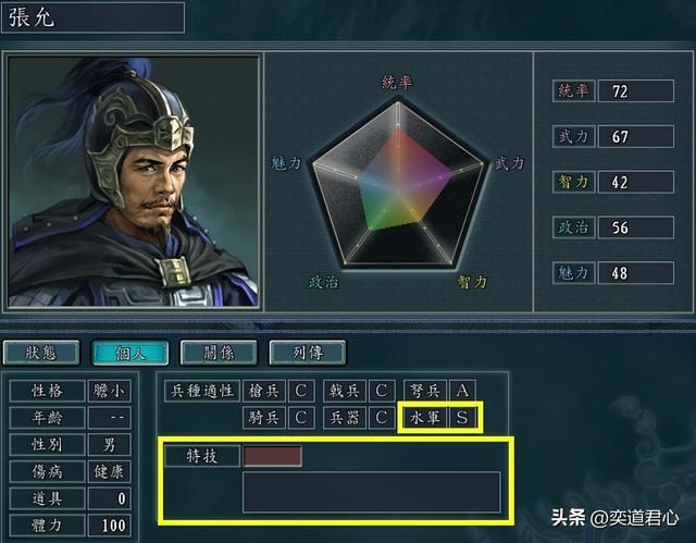 三国志11有哪些S级兵种冷门将领（被颜值耽误的六个S级兵种将领）