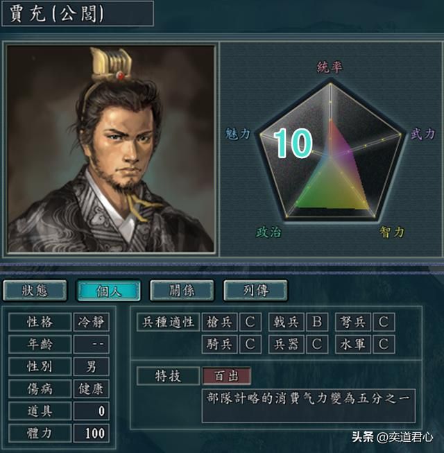 三国志11有哪些魅力极低却好用的武将（拥有一技之长的九个武将）