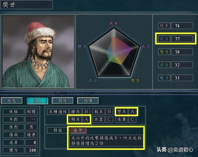 三国志11藤甲特技武将有哪些（各MOD九大藤甲武将盘点）
