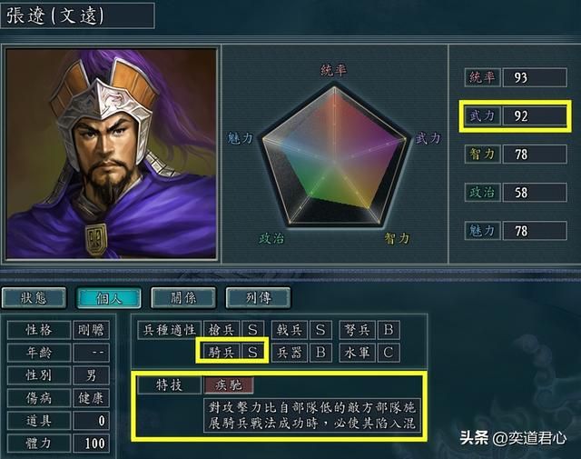 三国志11哪些武将特技该为疾驰（真正有资格搭配疾驰的九大猛将）