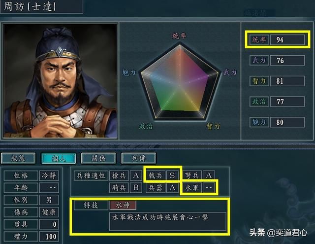三国志11水神特技武将有哪些（各MOD十大水神武将盘点）
