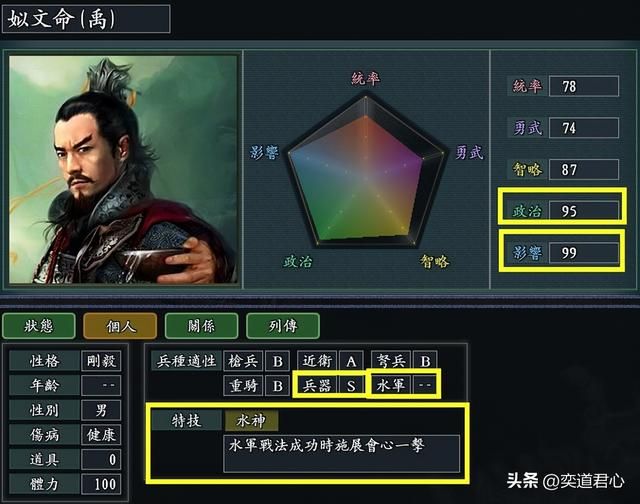 三国志11水神特技武将有哪些（各MOD十大水神武将盘点）