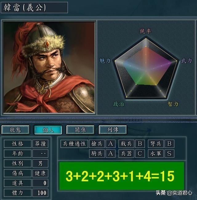 三国志11江东十二虎臣谁最会用兵（十二虎臣六大兵种总分排名）