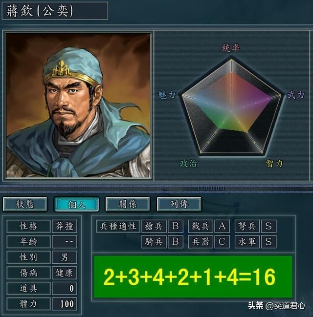 三国志11江东十二虎臣谁最会用兵（十二虎臣六大兵种总分排名）