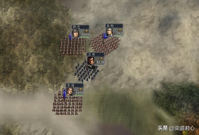 三国志11各种将字头特技三武将单挑吕布谁会赢（吕布单挑实况解说）
