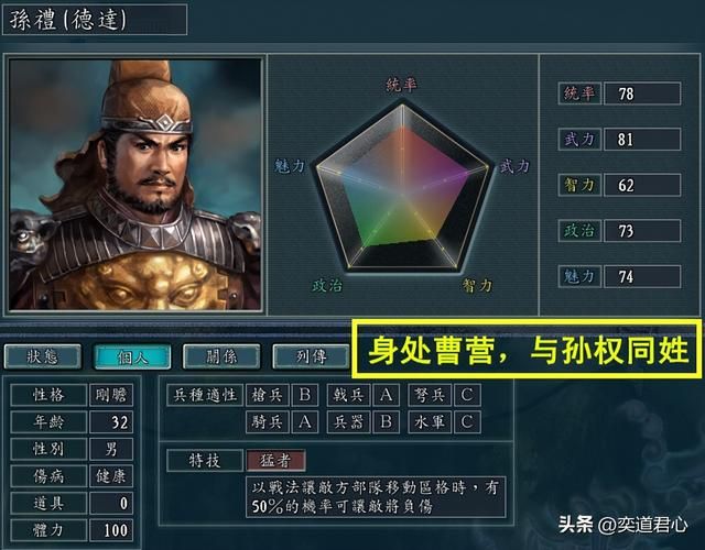 三国志11有哪些姓氏叛徒（六个与敌对君王同姓的武将一览）