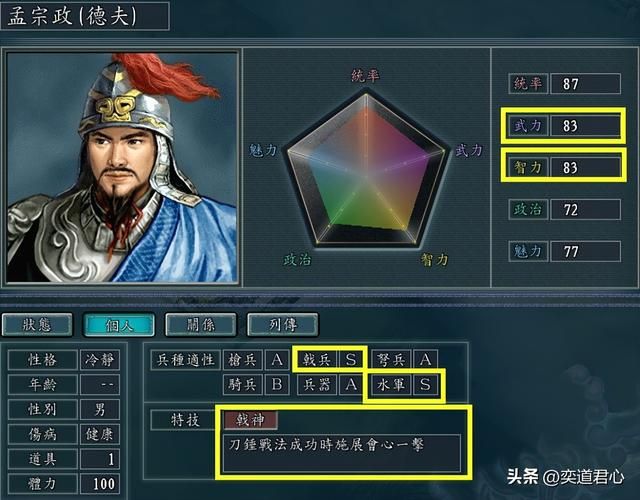 三国志11戟神特技武将有哪些（各MOD十大戟神武将盘点）