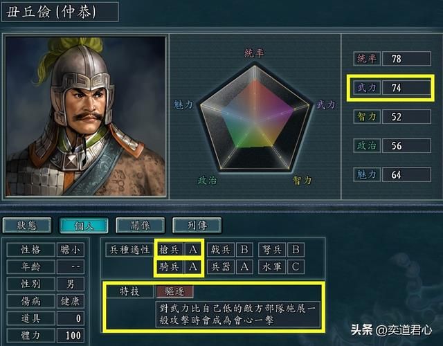 三国志11哪些武将特技该为驱逐（真正有资格搭配驱逐的九大猛将）