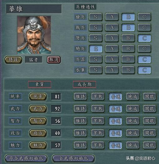 三国志11最强猛者是谁（五大猛者特技武将实力排行一览）
