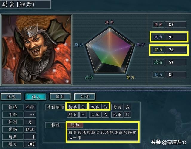 三国志11斗神特技武将有哪些（各MOD八大斗神武将盘点）