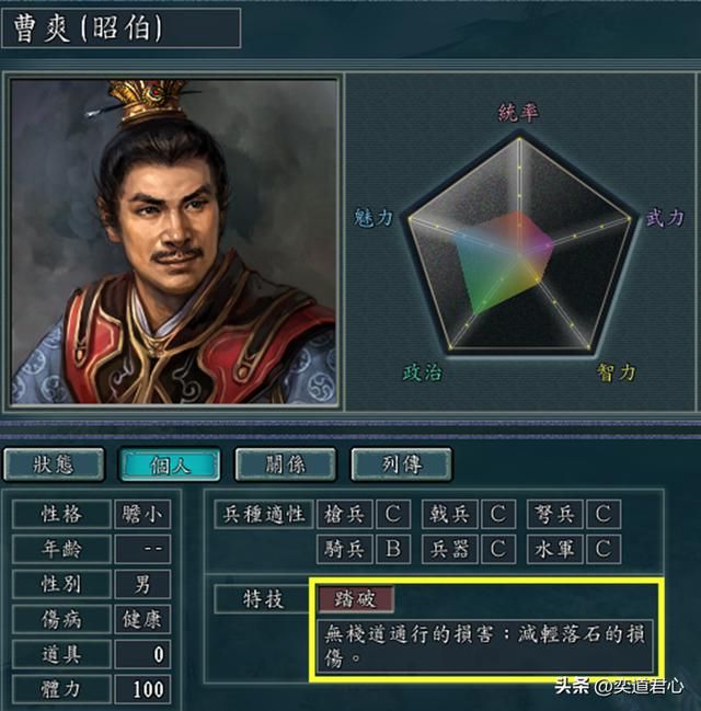 三国志11有哪些特技可以直接发挥（无需前提就能用的九个特技）