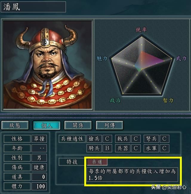 三国志11有哪些特技可以直接发挥（无需前提就能用的九个特技）
