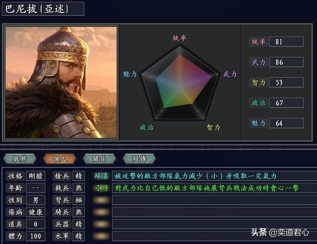 三国志11无尽的野望全势力介绍（巴比伦阵营武将城池一览）