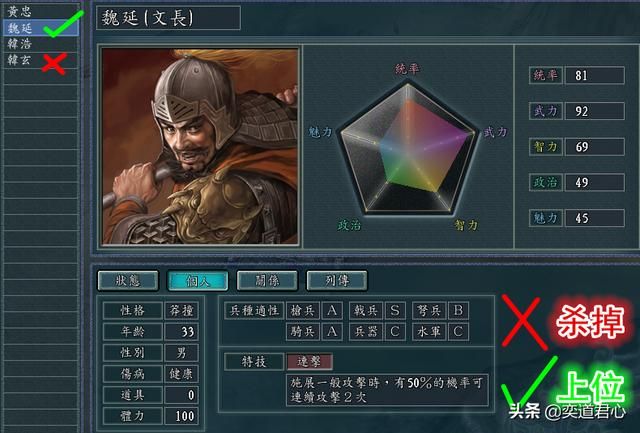 三国志11有哪些比自己君主还强的武将（八个可以下克上的武将）