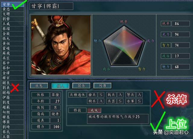 三国志11有哪些比自己君主还强的武将（八个可以下克上的武将）