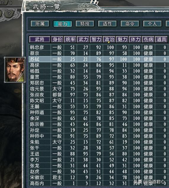 三国志11水浒MOD北宋有多少将领（火并王伦剧本北宋将领一览）