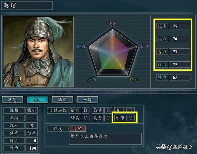 三国志11除东吴外还有哪些水军（十个超强的水军武将排行一览）