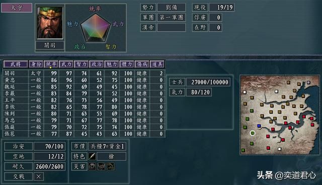 三国志11虎落平阳剧本背景介绍（各势力设定武将城池一览）