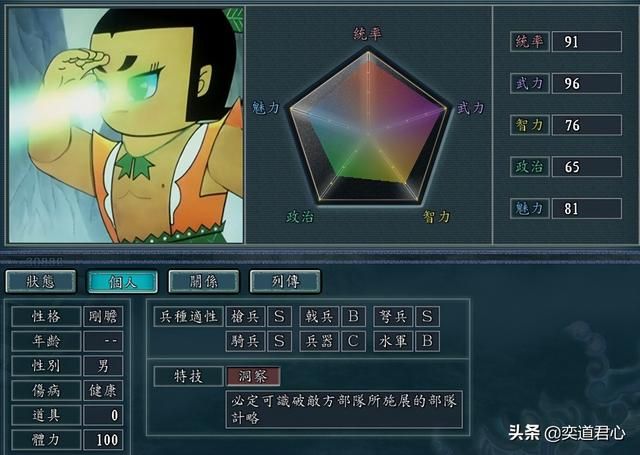 三国志11葫芦兄弟人物如何设定（葫芦兄弟人物DIY属性一览）