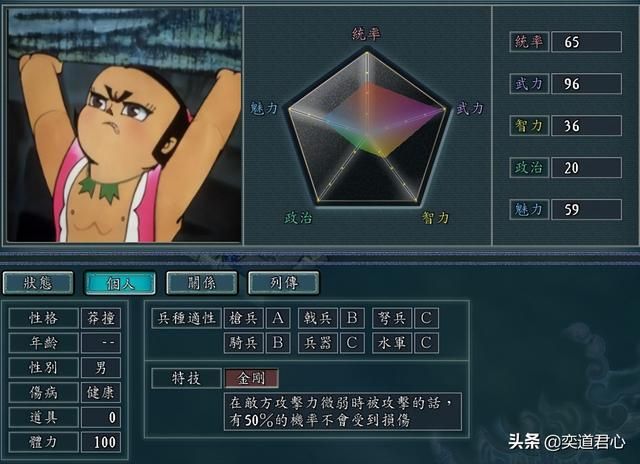 三国志11葫芦兄弟人物如何设定（葫芦兄弟人物DIY属性一览）