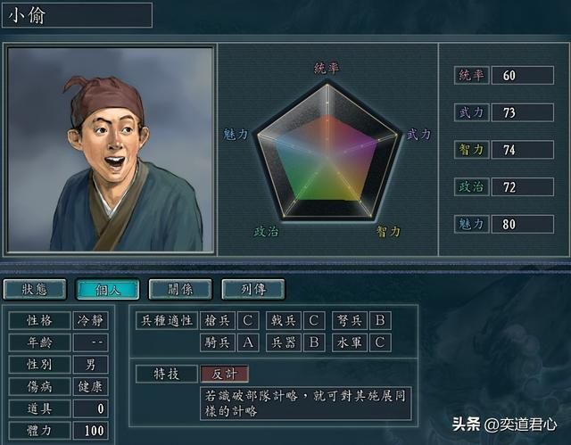 三国志11NPC乱舞剧本有哪些贼寇将领（九个贼寇武将特技属性一览）