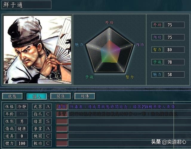 三国志11侠骨留香华山派势力介绍（华山派核心武将属性一览）