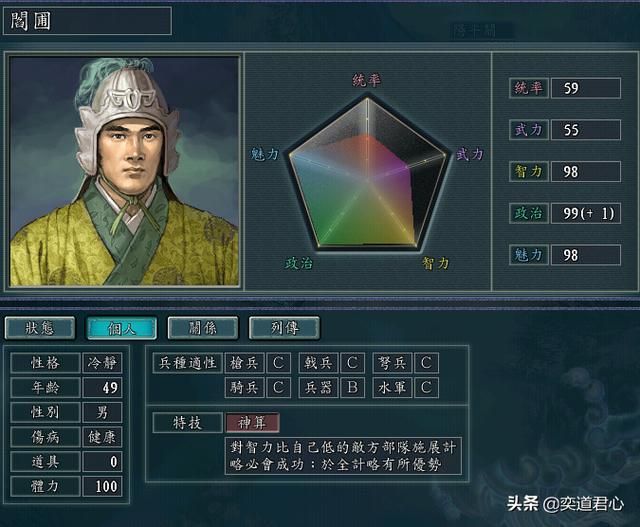 三国志11张鲁势力核心武将有哪些（张鲁核心武将极限培养属性一览）