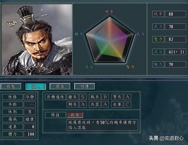 三国志11战国四大名将指的是谁（战国四大名将DIY属性一览）