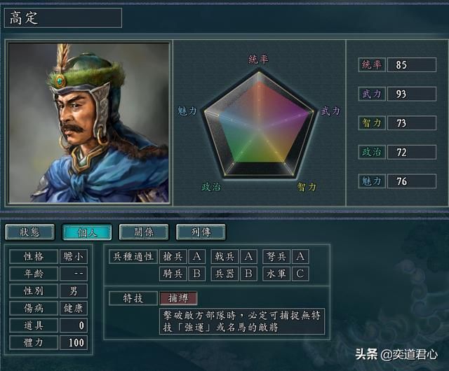 三国志11建宁四蛮指的是哪些武将（建宁四蛮极限培养属性一览）