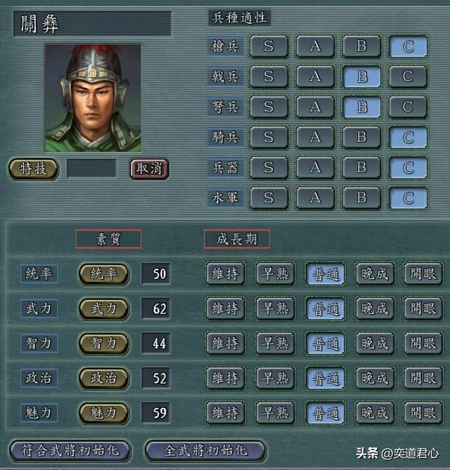 三国志11各姓最弱武将是谁（十个豪门姓氏最废武将盘点）