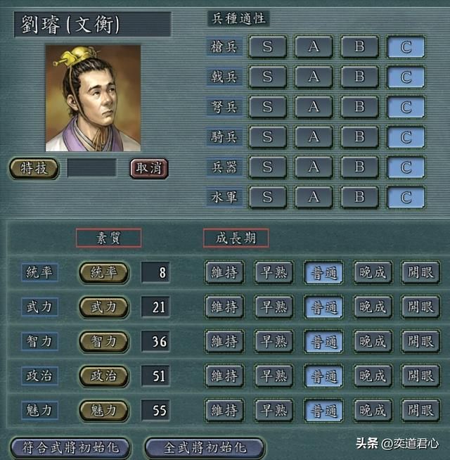 三国志11各姓最弱武将是谁（十个豪门姓氏最废武将盘点）